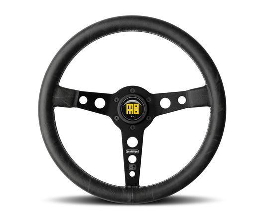 MOMO AUTOMOTIVE ACCESSORIES  Prototipo Heritage Steer ing Wheel Leather Black   MOMPRH35BK2B