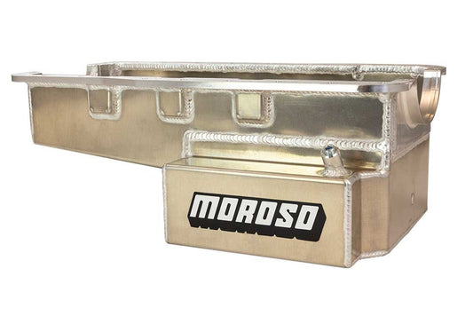 Moroso SBF Alm. Road Race Oil Pan Front Sump 289-302 MPN MOR20537 For Ford