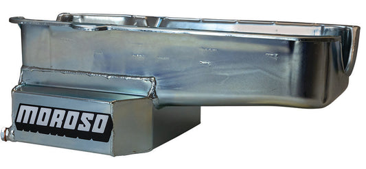 Moroso SBC RR 7qt Oil Pan w/LH Dipstick Pre-1980 MPN MOR21813 For Chevy