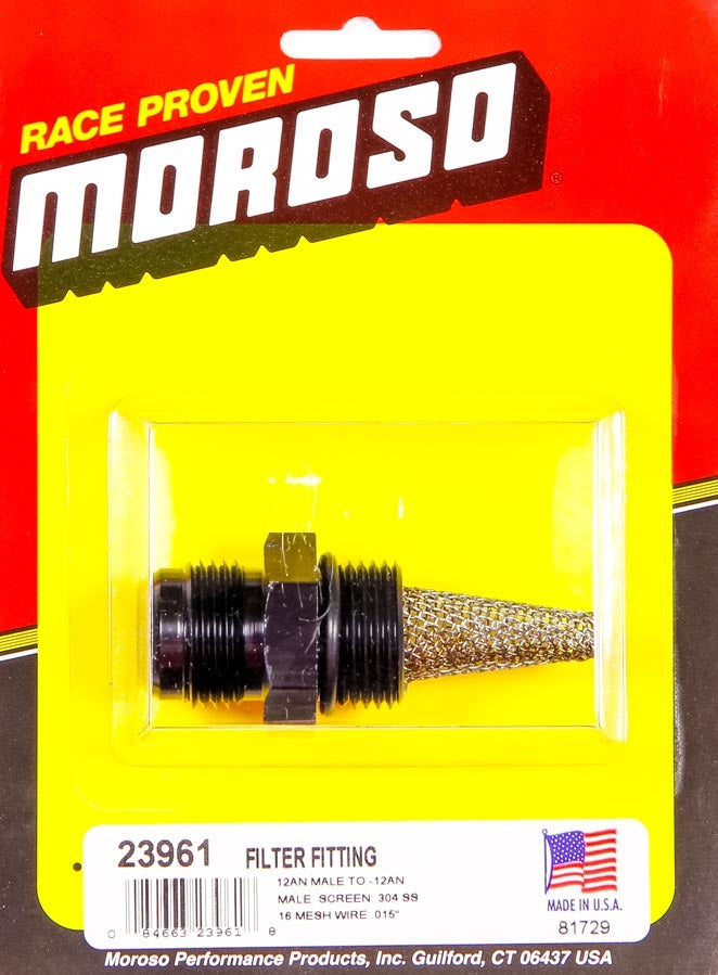 Moroso Filter Fitting - -12AN Male to -12AN Male MPN MOR23961