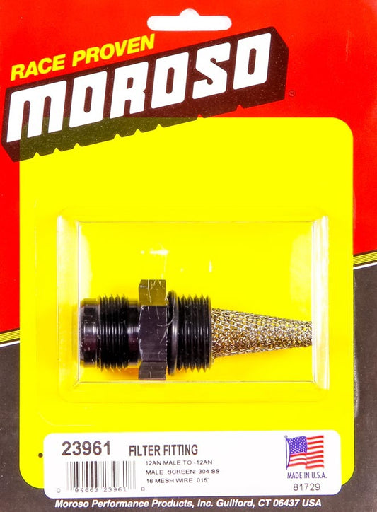 Moroso Filter Fitting - -12AN Male to -12AN Male MPN MOR23961