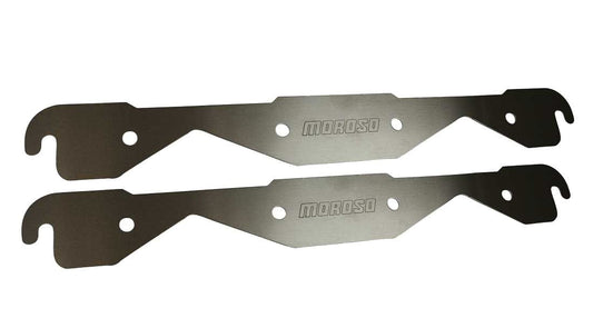 Moroso Storage Block Off Exh. Plates SBC 23-Deg Heads MPN MOR25155 For Chevy