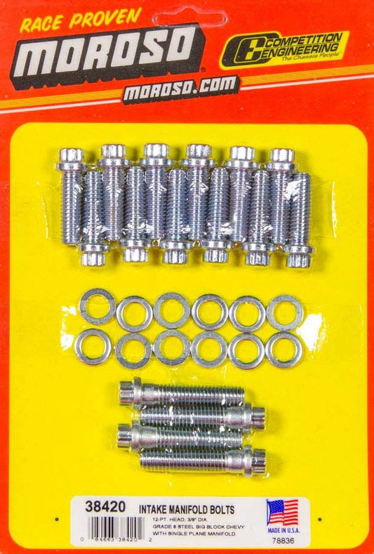 Moroso Bb Chevy Intake Bolts MPN MOR38420 For Chevy