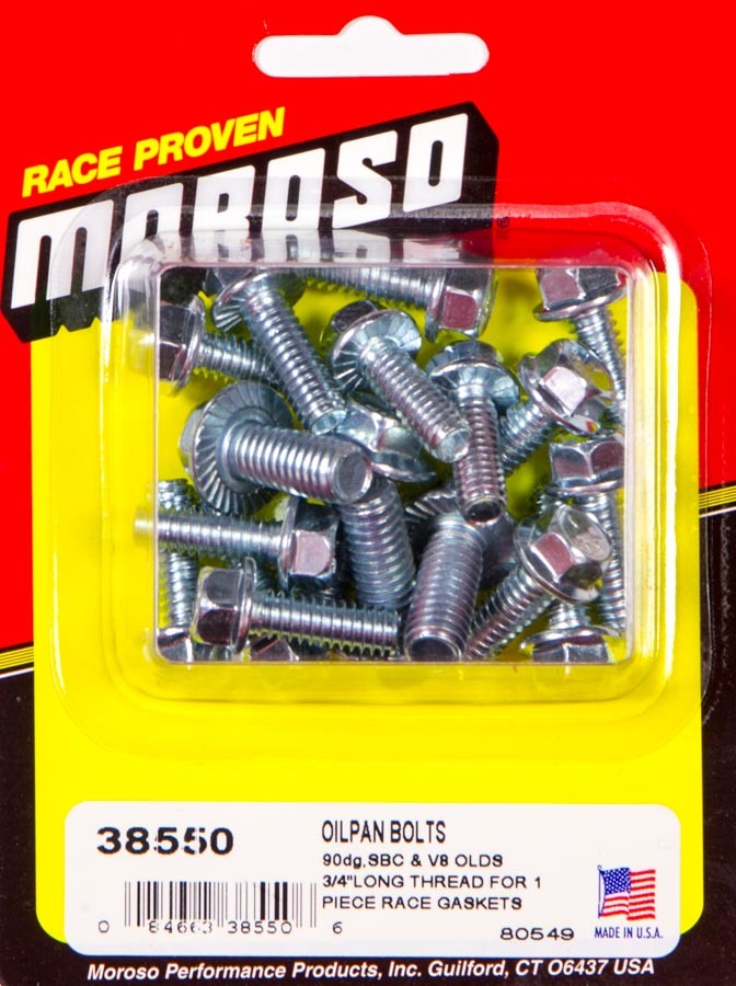 MOROSO  Sb Chevy Oil Pan Bolts    MOR38550
