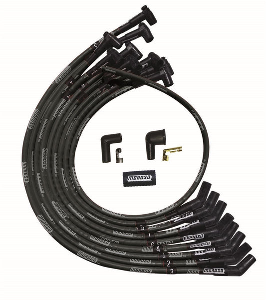 MOROSO  Ultra Plug Wire Set SBC Over V/C Black   MOR51527