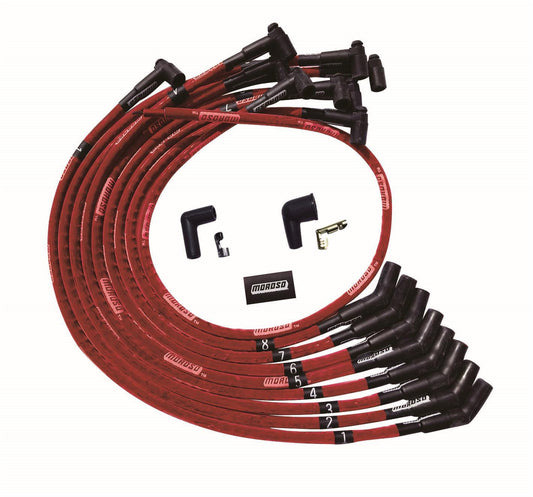 MOROSO  Ultra Plug Wire Set BBC Over V/C Red   MOR52542