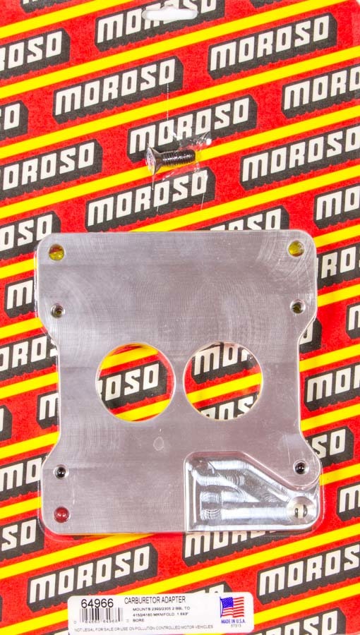 MOROSO  2 To 4bbl Carb Adapter    MOR64966