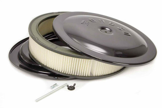 MOROSO  14x3 Air Cleaner Kit w/Raised Bottom Black  MOR65912