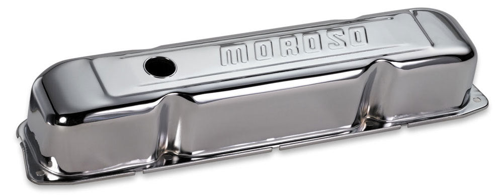 MOROSO  Chrome B/E Valve Covers BBM Tall w/Baffle   MOR68181