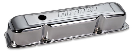 Moroso Chrome B/E Valve Covers BBM Tall w/Baffle MPN MOR68181 For Mopar B / RB-Series