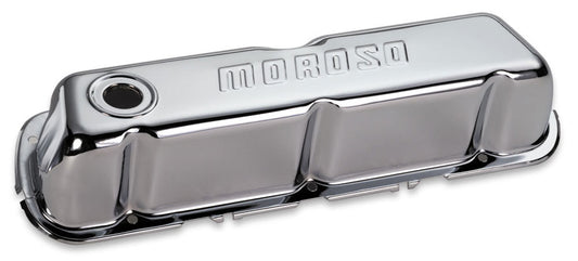 Moroso Chrome B/E Valve Covers SBF Tall w/o Baffle MPN MOR68202 For Ford