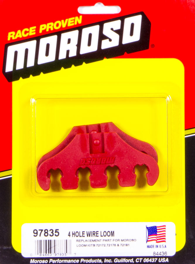 MOROSO  Red 4-Hole Wire Loom    MOR97835