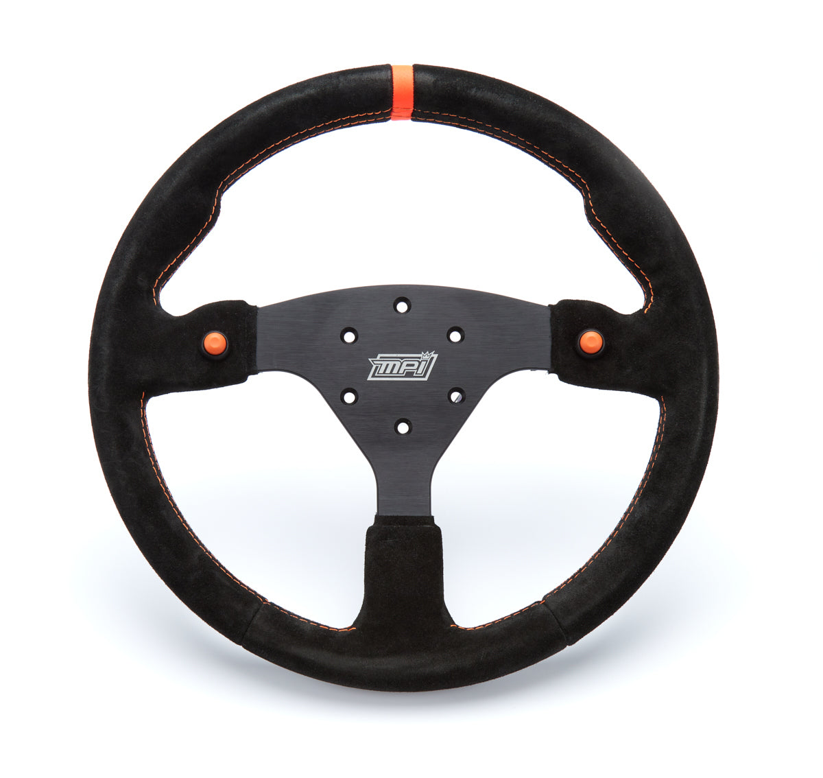 MPI USA  13.75 in Wheel Black Suede 6-Bolt Aluminum  MPIMPI-F-14-2B