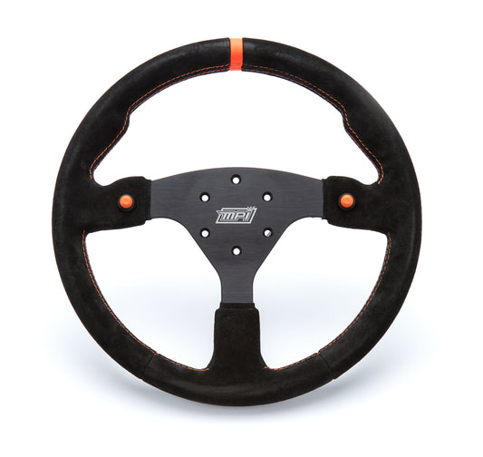 MPI USA  13.75 in Wheel Black Suede 6-Bolt Aluminum  MPIMPI-F-14-2B