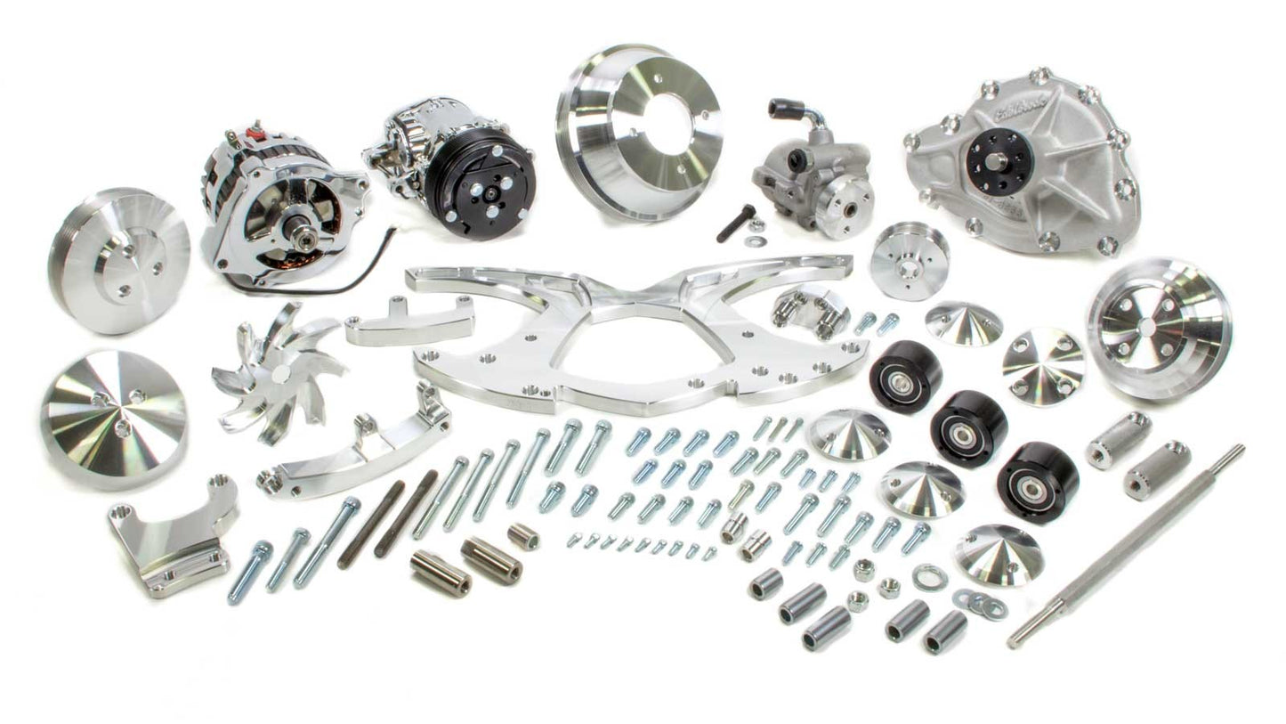 March Performance 70-up Firebird Style Trk System Alt A/C P/S W/P MPN MPP13135 For Pontiac