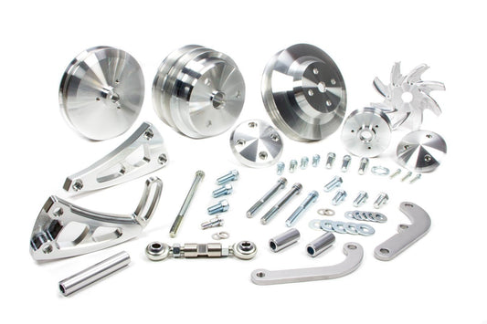 March Performance SBC Long w/p Serpentine Conversion Pulley Kit MPN MPP22020 For Chevy