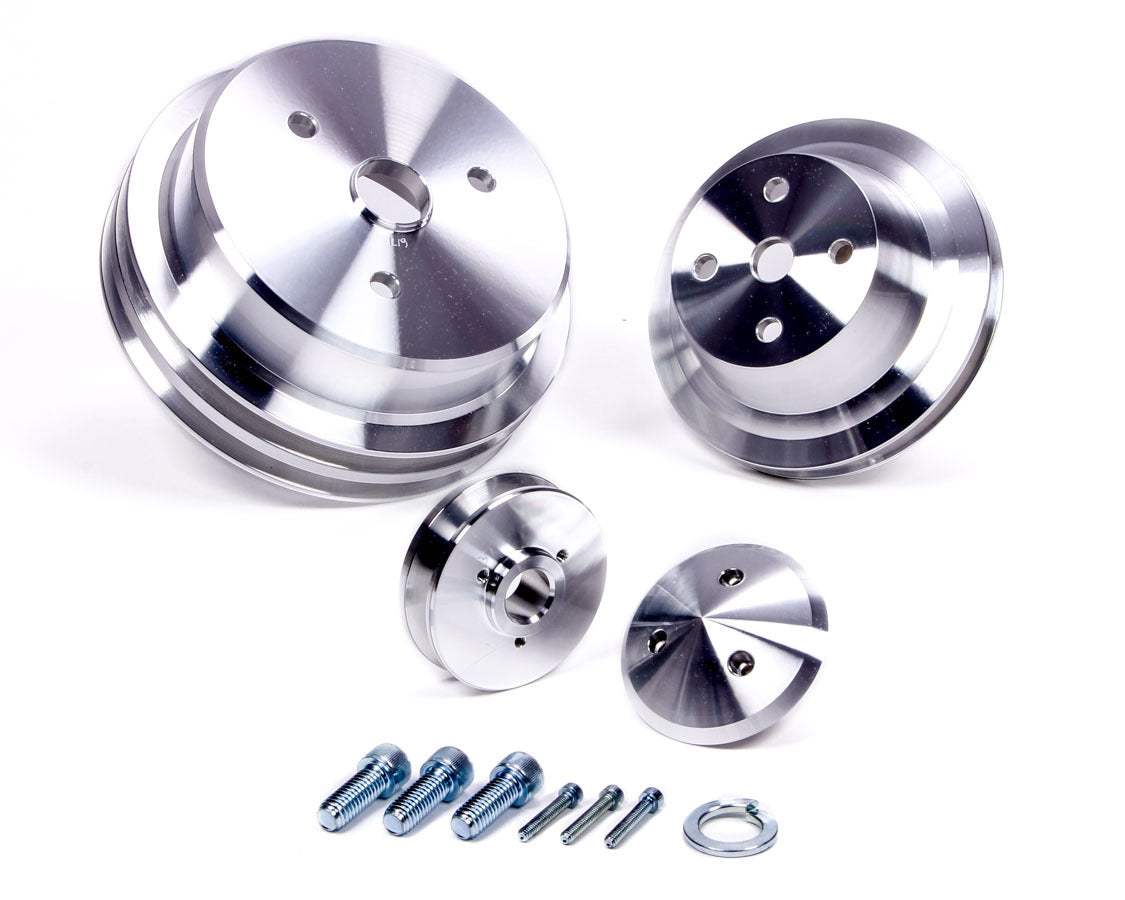 March Performance SBC V-Belt Pulley Set 3Pc. MPN MPP6170 For Chevy