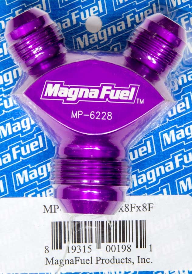Magnafuel/Magnaflow Fuel Systems Y-Fitting - 1 #12an Male & 2 #8an Male MPN MRFMP-6228