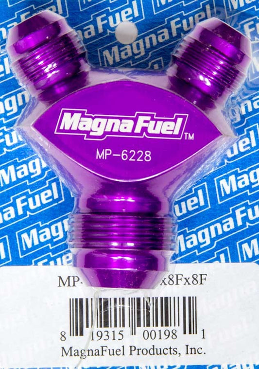 Magnafuel/Magnaflow Fuel Systems Y-Fitting - 1 #12an Male & 2 #8an Male MPN MRFMP-6228