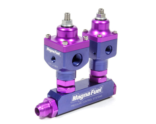 MAGNAFUEL/MAGNAFLOW FUEL SYSTEMS  Large 2-Port Regulator EFI Style  35-85 Psi  MRFMP-9550