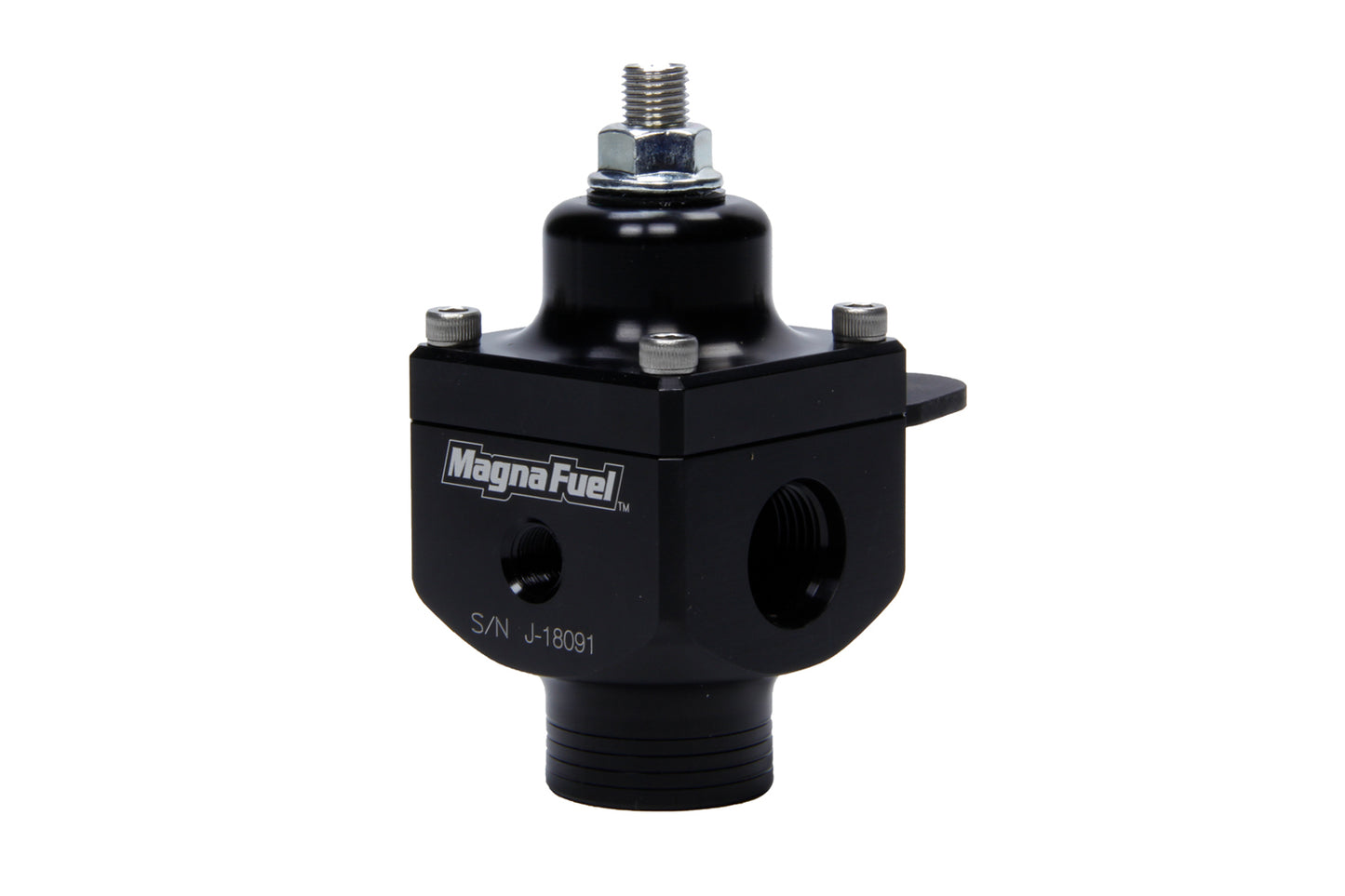 MAGNAFUEL/MAGNAFLOW FUEL SYSTEMS  Large 2-Port Regulator - # 8 Outlets - Black   MRFMP-9833-BLK