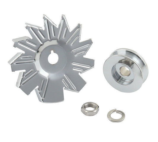 Mr. Gasket Chrome Alt Fan & Pulley MPN MRG6808