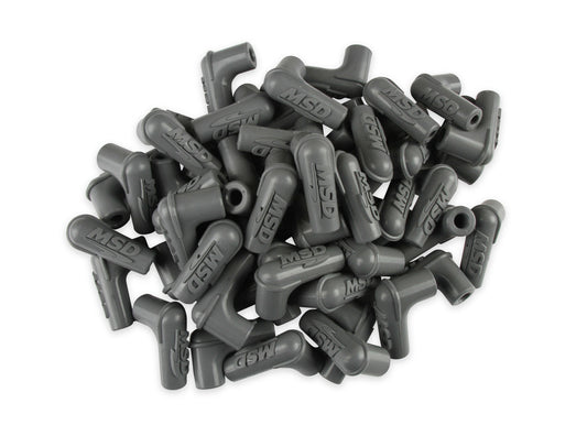 MSD IGNITION  90-Deg Sprak Plug Boots 50pk - Gray   MSD34514