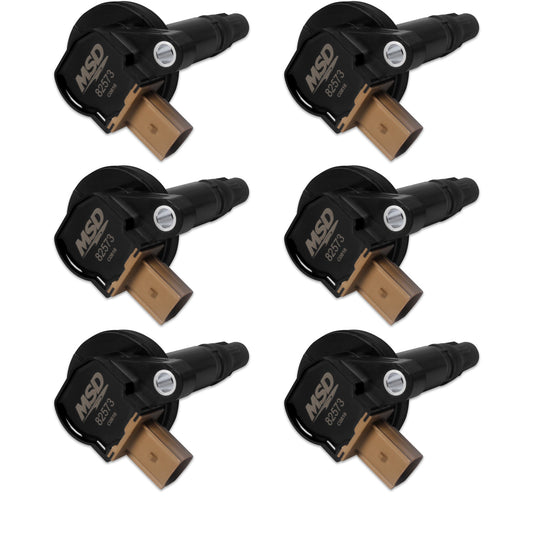 MSD IGNITION  Coils 6pk Ford Eco-Boost 3.5L V6   Black  MSD825763