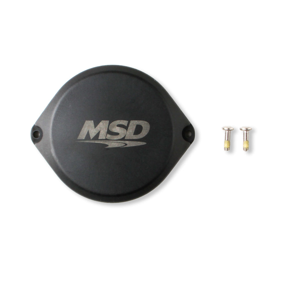 MSD IGNITION  COP Blank Cap for Dual Sync Distributors Black  MSD84323