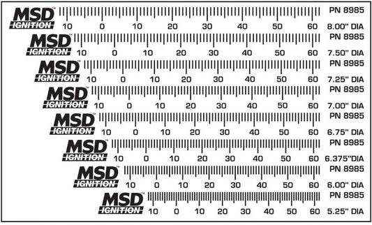 MSD IGNITION  Timing Tape Kit - Universal (8)   MSD8985