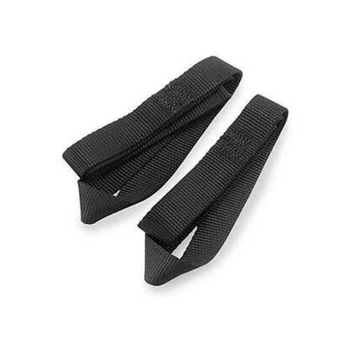 MACS CUSTOM TIE-DOWNS  1in x 24in Loop Strap Black Pair   MTD111224
