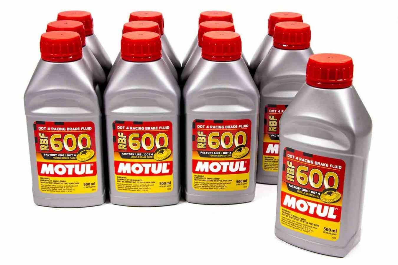 MOTUL USA  RBF Brake Fluid 600 Degr ee case/12-1/2 Liter   MTL100949-12