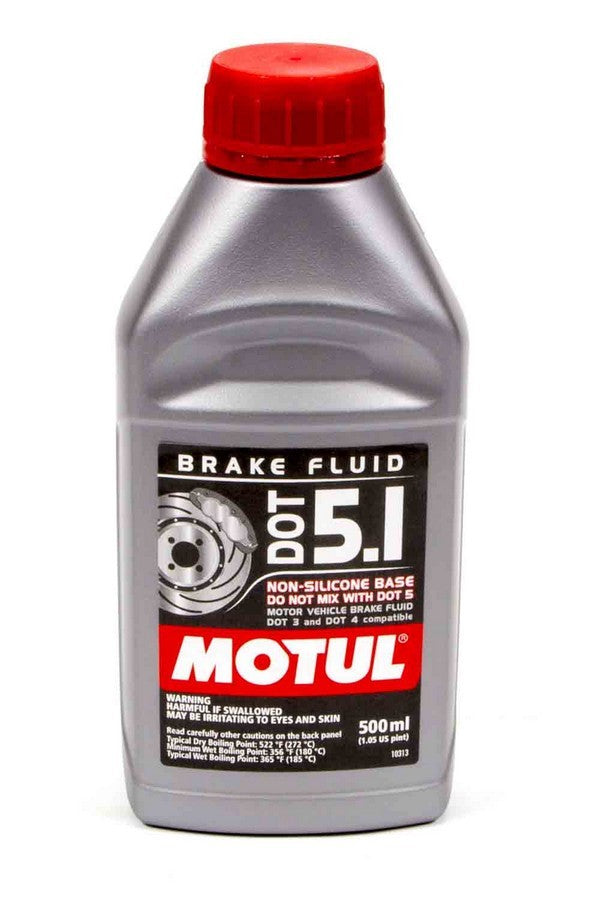 MOTUL USA  Brake Fluid DOT 5.1 Non-Silicone 1/2 Liter   MTL100951