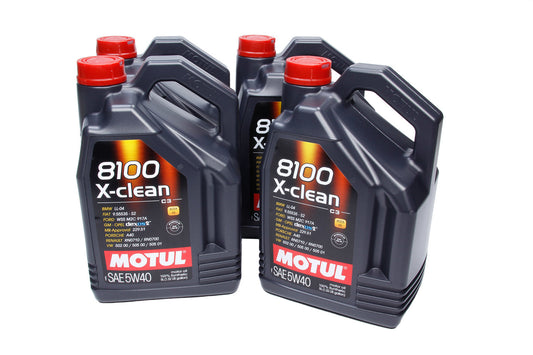 MOTUL USA  8100 X-Clean 5w40 Case 4x5 Liter Dexos2   MTL102051-4