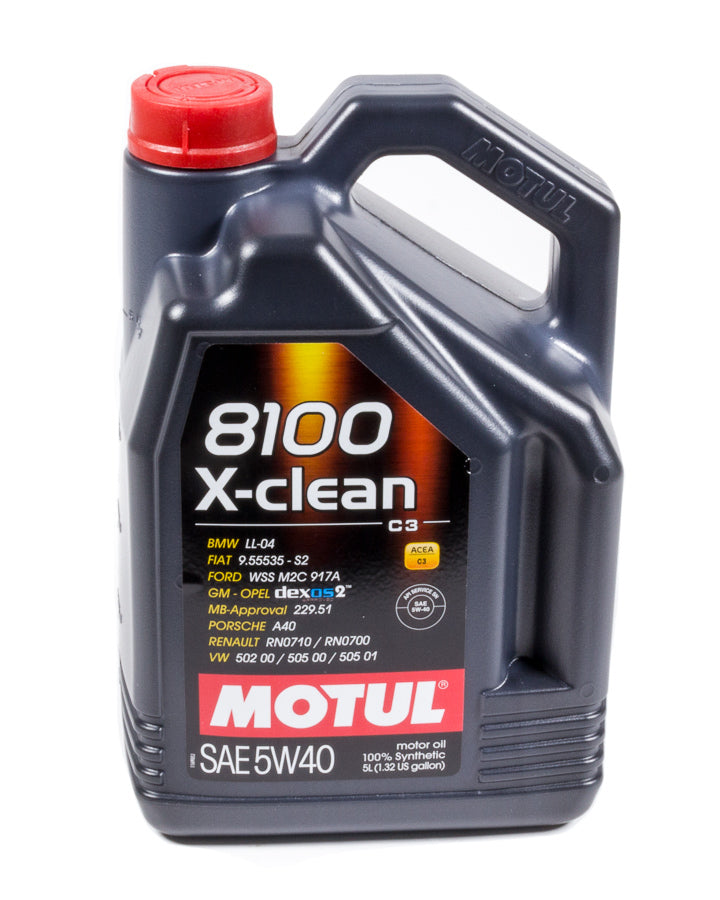 MOTUL USA  8100 X-Clean 5w40 5 Liter Dexos2   MTL102051