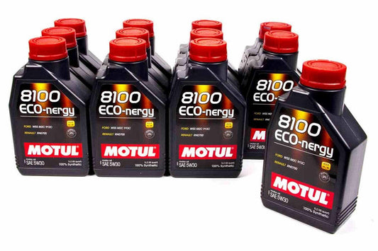 MOTUL USA  8100 Eco-Nergy 5w30 Oil Case/12-Liter   MTL102782-12