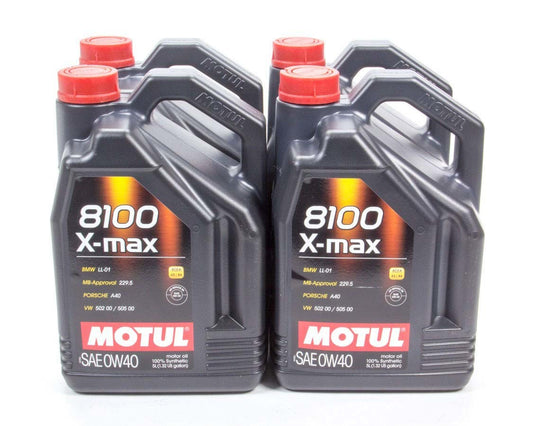 MOTUL USA  8100 X-Max 0w40 Case 4x5 Liter   MTL104533-4