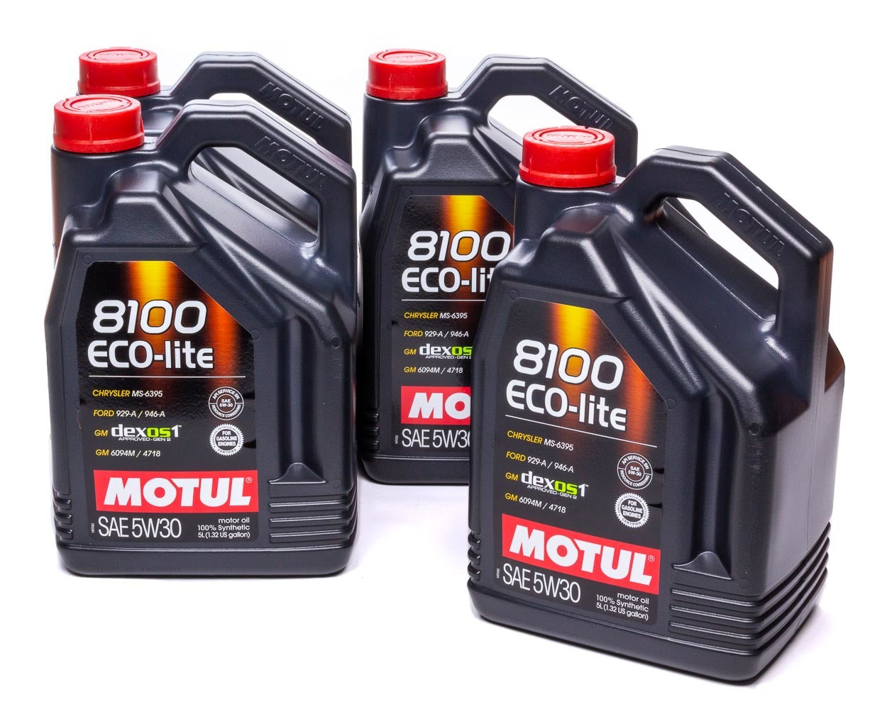 MOTUL USA  8100 Eco-Lite 5W30 Case 4 x 5 Liter  Dexos1   MTL108214-4