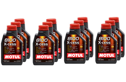 MOTUL USA  8100 X-Cess 5w40 Oil Case 12 x 1 Liter   MTL109774-12