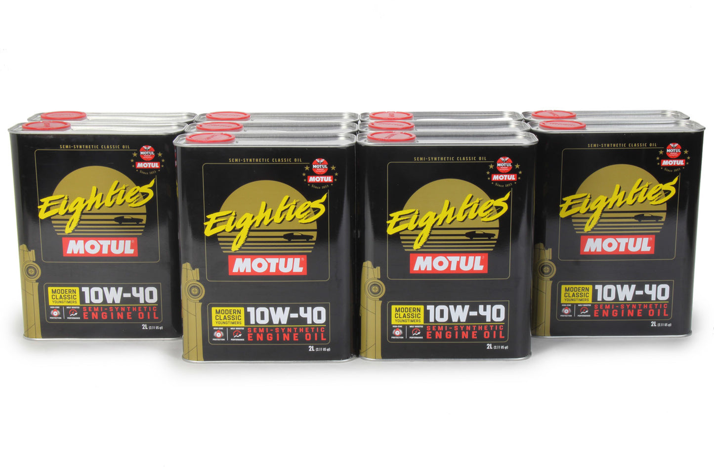 MOTUL USA  Classic Eighties Oil 10w 40 Case 10 x 2 Liter   MTL110619-10