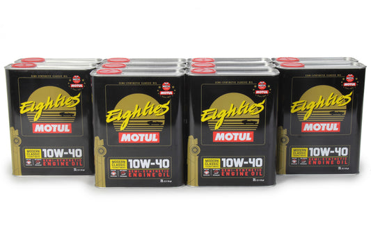 MOTUL USA  Classic Eighties Oil 10w 40 Case 10 x 2 Liter   MTL110619-10