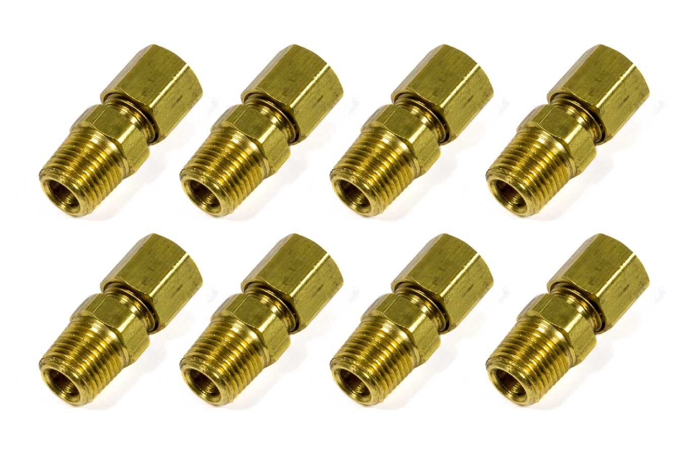 NITROUS OXIDE SYSTEMS  1/8in NPT x 3/16in Comp. Fitting - 8-Pack  NOS16433-8