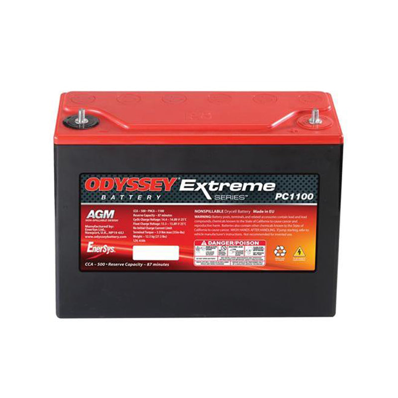 ODYSSEY BATTERY  Battery 500CCA/650CA M6 Stud Terminal   ODYODS-AGM40E