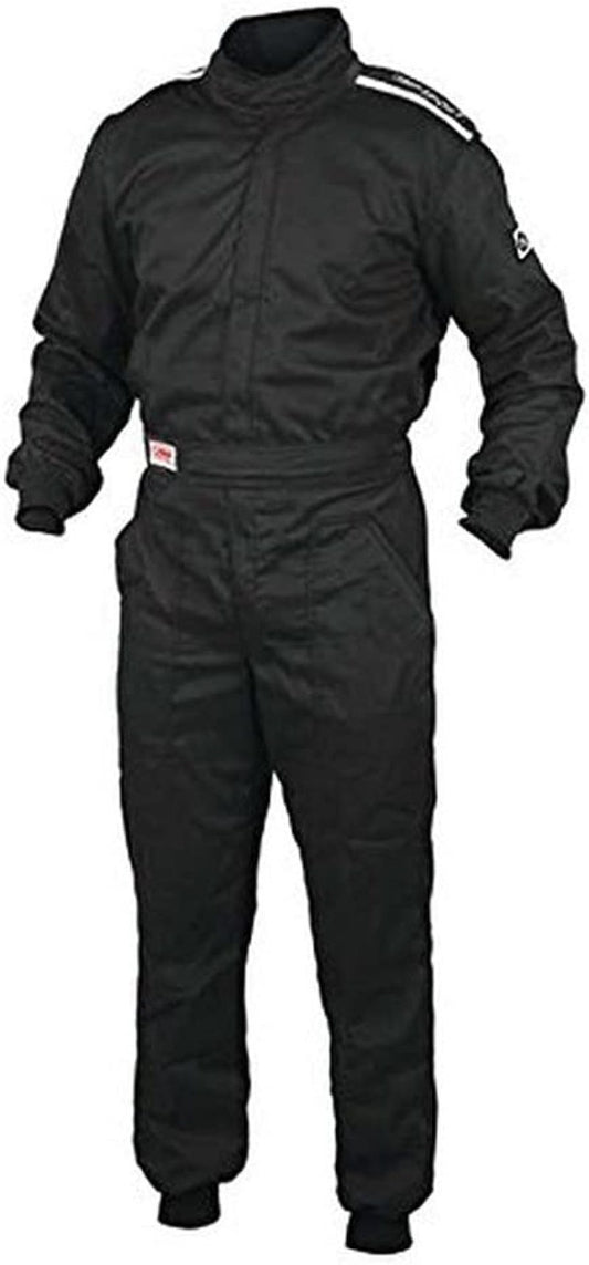 OMP RACING, INC.  OS 10 Suit Black X-Large Single Layer  OMPIA0-1901-A01-071-XL