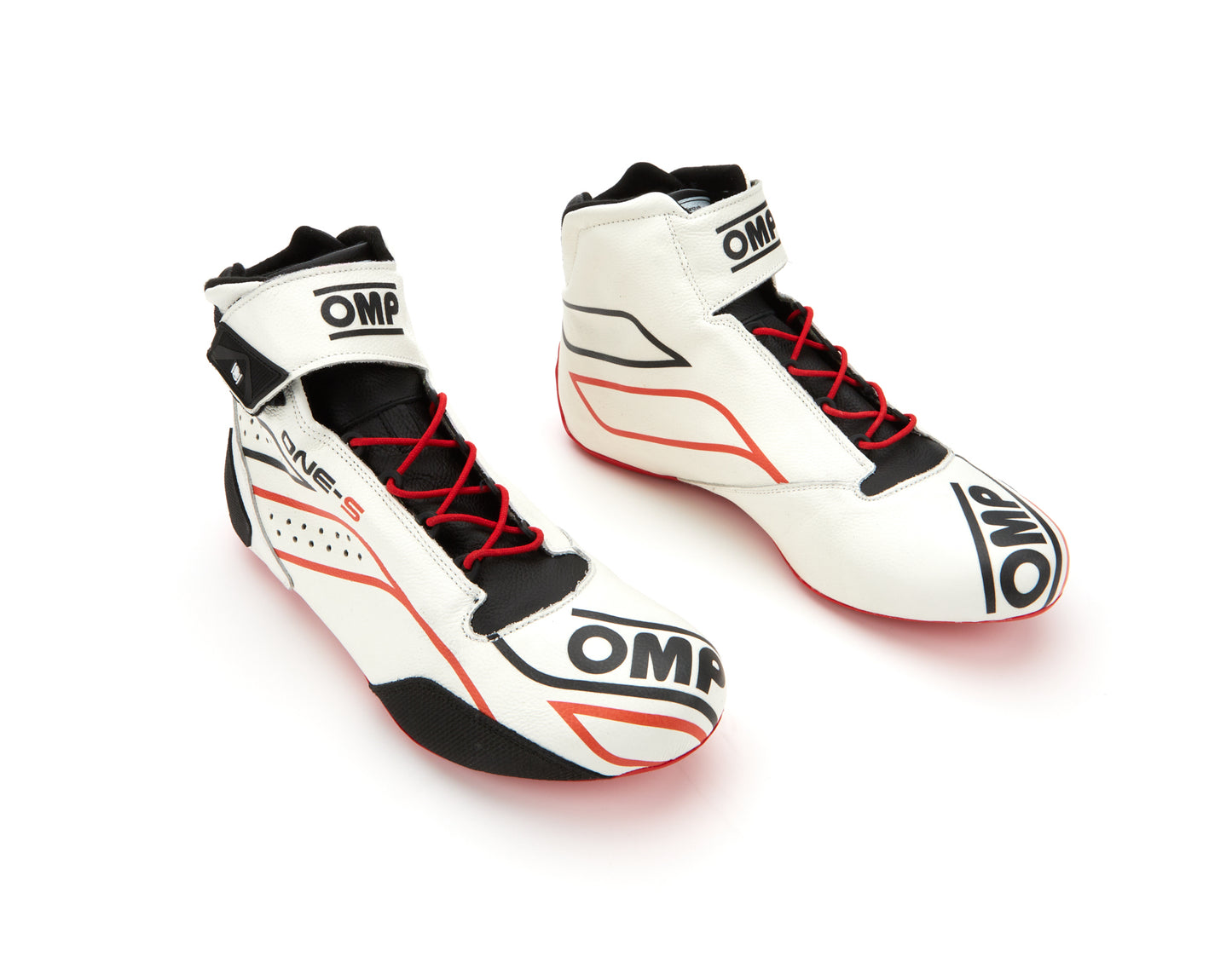 OMP RACING, INC.  One-S Shoes White Red And Black 45 FIA 8856-20  OMPIC0-0822-A01-020-45