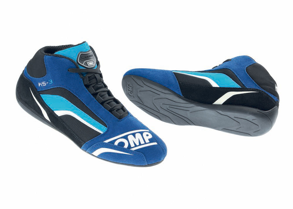 OMP RACING, INC.  KS-3 Kart Shoe Blue And Black Cyan Size 41  OMPIC81324141