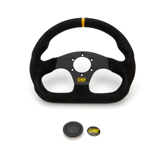 OMP RACING, INC.  Super Quadro Steering Wheel Black Spokes Suede   OMPOD0-1990-071