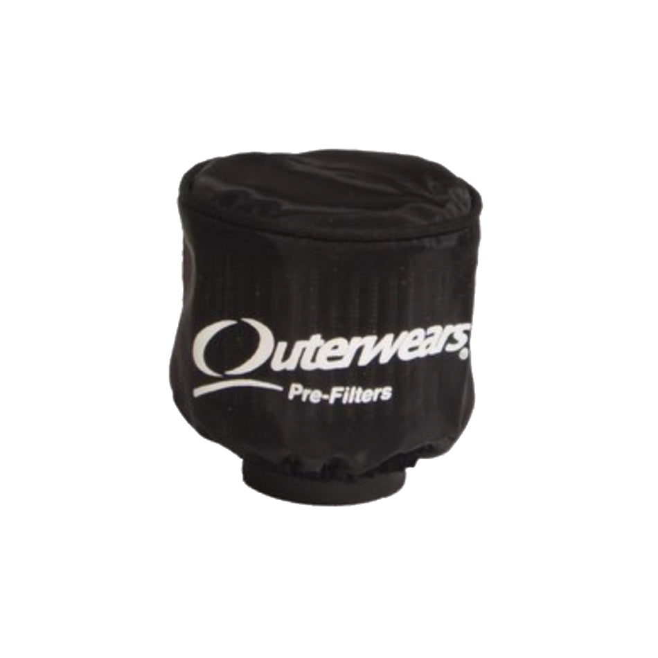 OUTERWEARS  Pre-Filter Water Repel Black 3.5in Dia x 6in Ta   OUT20-1010-01