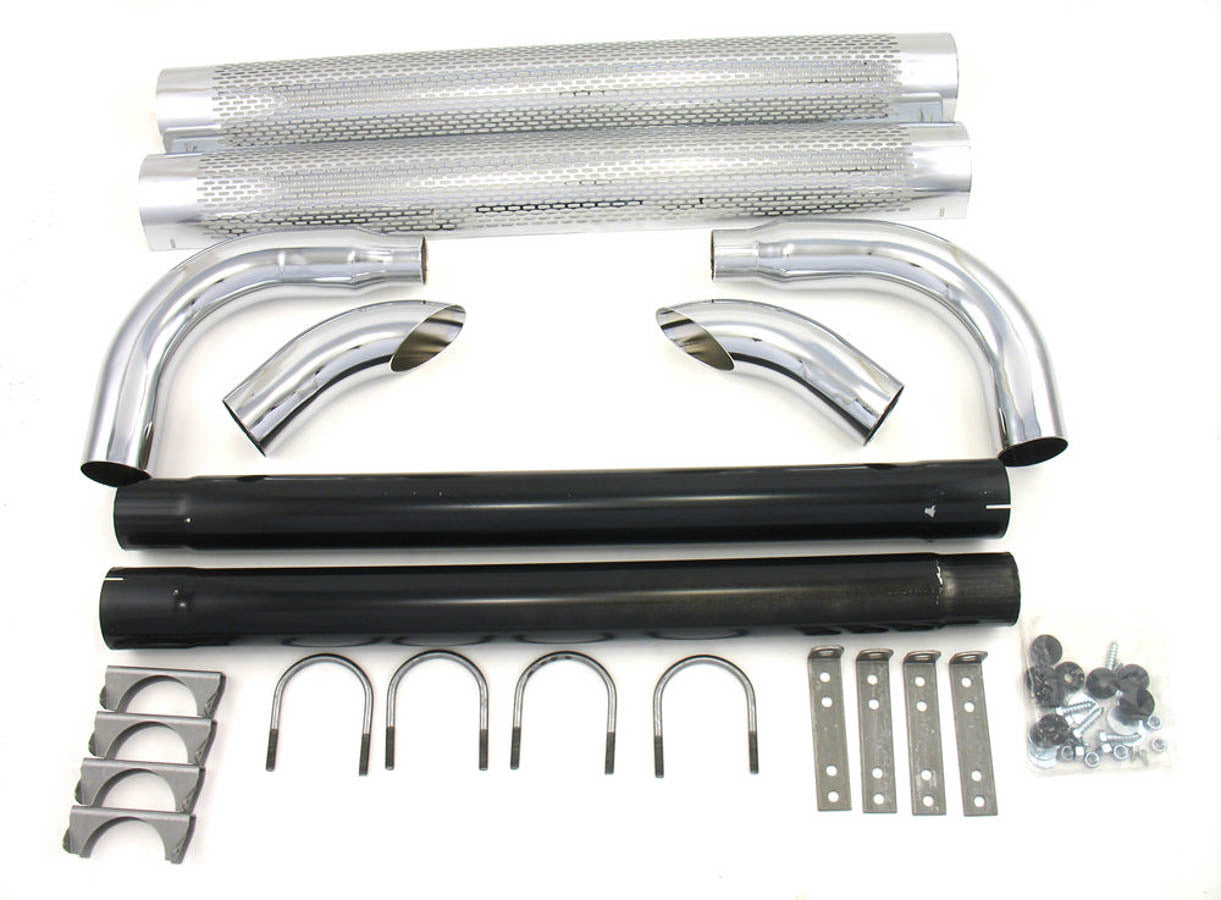 Patriot Exhaust Chrome Side Pipes - 70in MPN PEPH1070 For Universal use