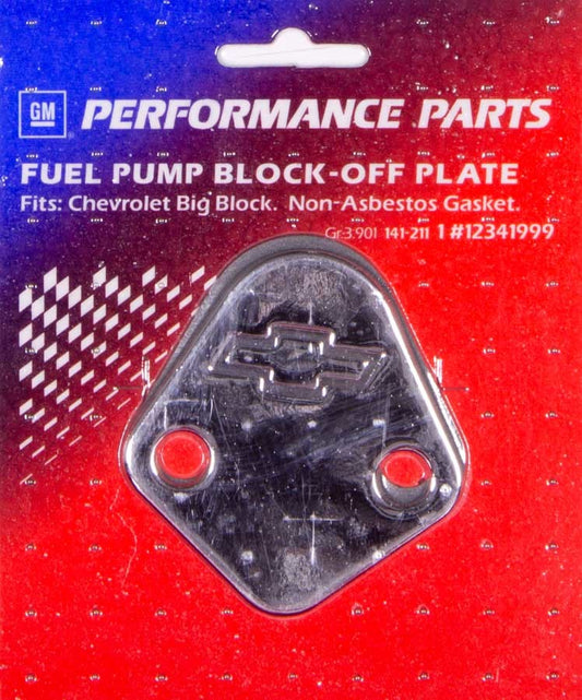 Proform  BBC Bowtie Fuel Pump Block Off Plate   PFM141-211